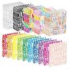 30Sheet Gold Glittering Number Letter Sticker Decorative Sticker for Scrapbooking Large Letter Sticker for Embellishment X3UC