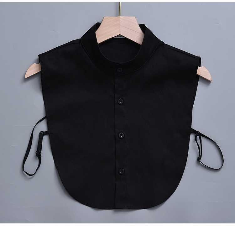 

Унисекс Универсальный Декоративный Накладной Воротник для Профессиональной Рабочей Одежды (Весна/Зима) чёрный