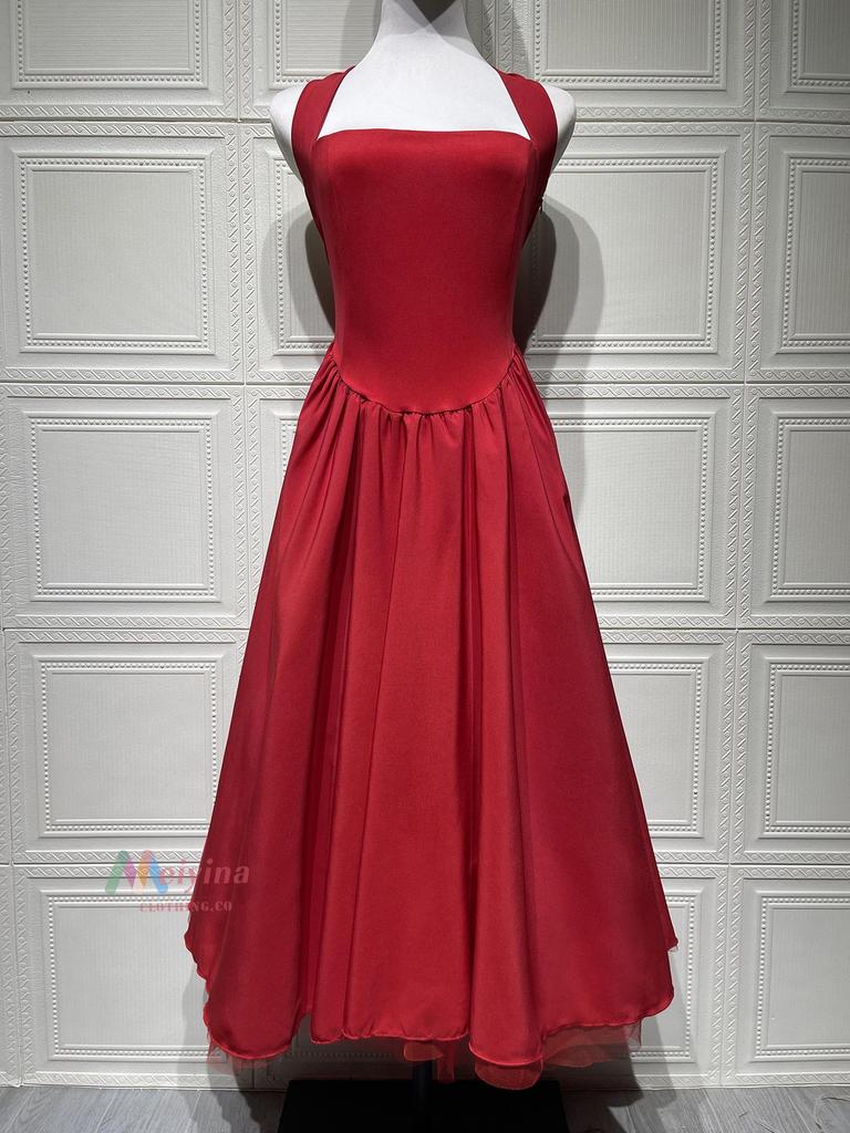 Lace-Up Waist-Cinching Puffy Evening Gown (European and American Design) - 2025 Collection