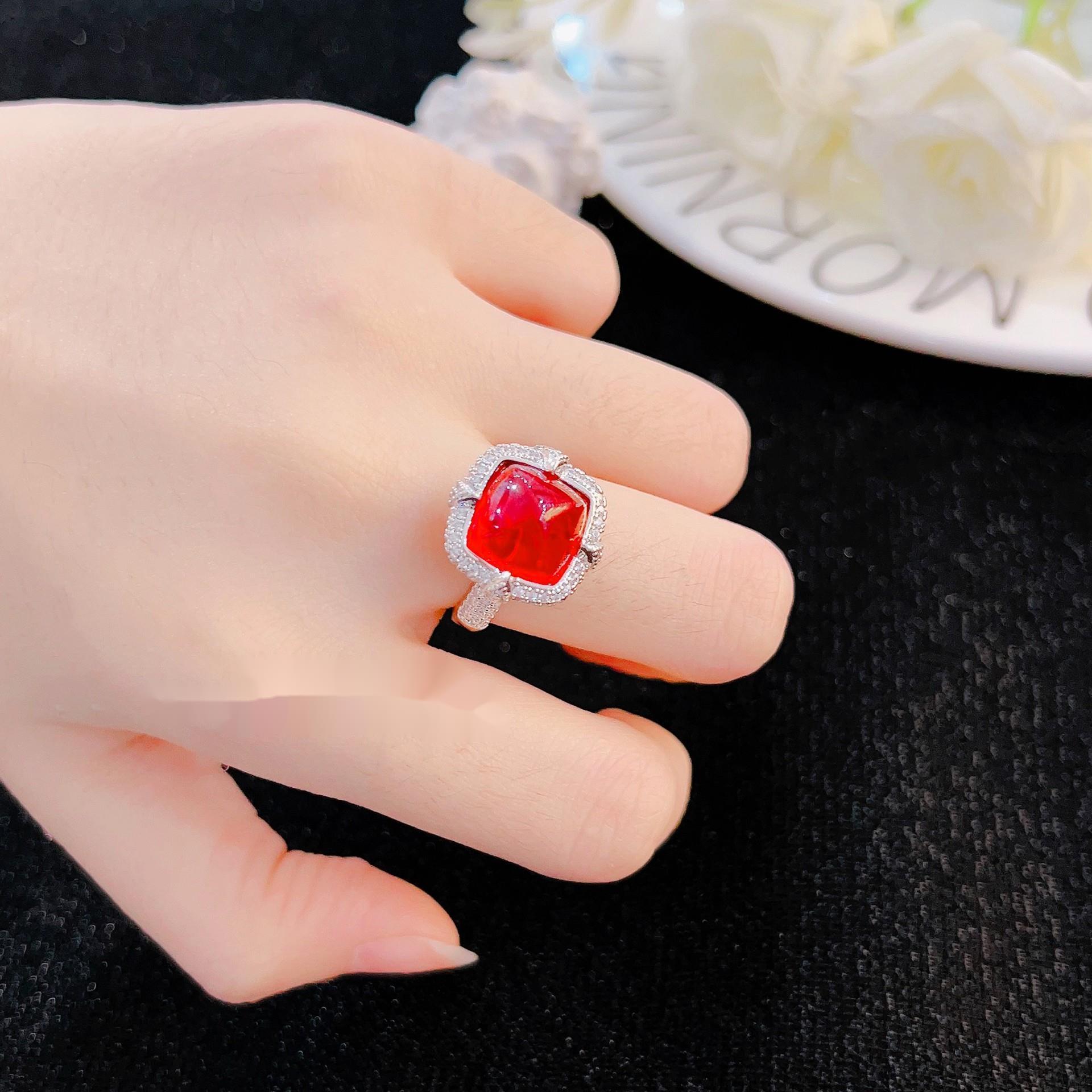 

BELLA BOX Роскошный комплект украшений в стиле дворца с рубиновой голубиной кровью и сахарной башней, подходящий для женских банкетов, вечеринок, ювелирные изделия высокого класса красный