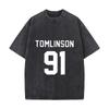 Tomlinson 91 Design 2025 Washed Vintage T-Shirts Street Hip Hop Retro Punk T Shirt
