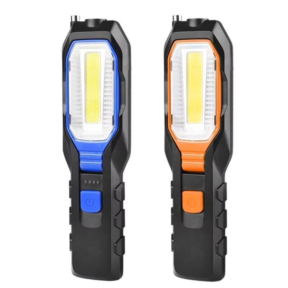 LED Compact Work Light Plastic Hook Design Easy To Carry Car Garage Mechanic Lamp Lightweight Energy Saving Warning Torch Repair