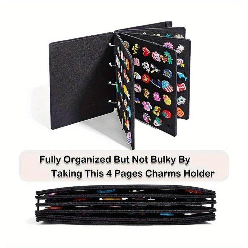 Felt Shoe Flower Storage Booklet Shoe Charm Organizer Shoe Decoration Display Holder Household Organization Booklet