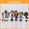 Hochwertiges Teen Titans Go Miniaturfiguren-Set mit 6 Figuren für Sammler