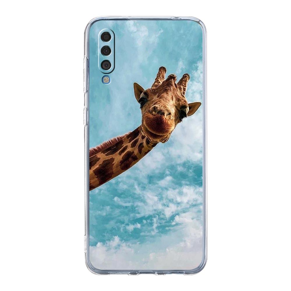 Phone Case For Samsung A16 A14 A12 A22 A32 5G A34 A42 A52 A54 A50 A70 A72 A40 A20E A10S A20S A04S A06 Cover giraffe illustration