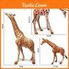 Animal Zoo Pvc Miniature Giraffe Family Static Model Set For Collectors And Kids