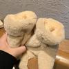 1 Pair Winter Women Bear Palm Paw Plush Gloves Lovers Plushclaw Glove Fluffy Cat Paw Full Finger Gloves Contains Plush Inside