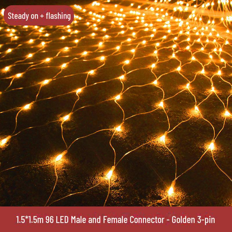 Wasserdichte LED Lichterketten für Fischernetze zur Dekoration von Rasen und Landschaft im Außenbereich