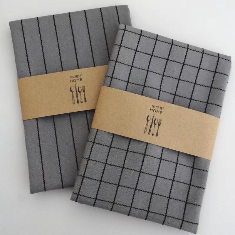 Promotional Personalized 100% Cotton Cloth Napkins Bulk Printed Tablecloth Linen Dinner Cloth Tea Towel