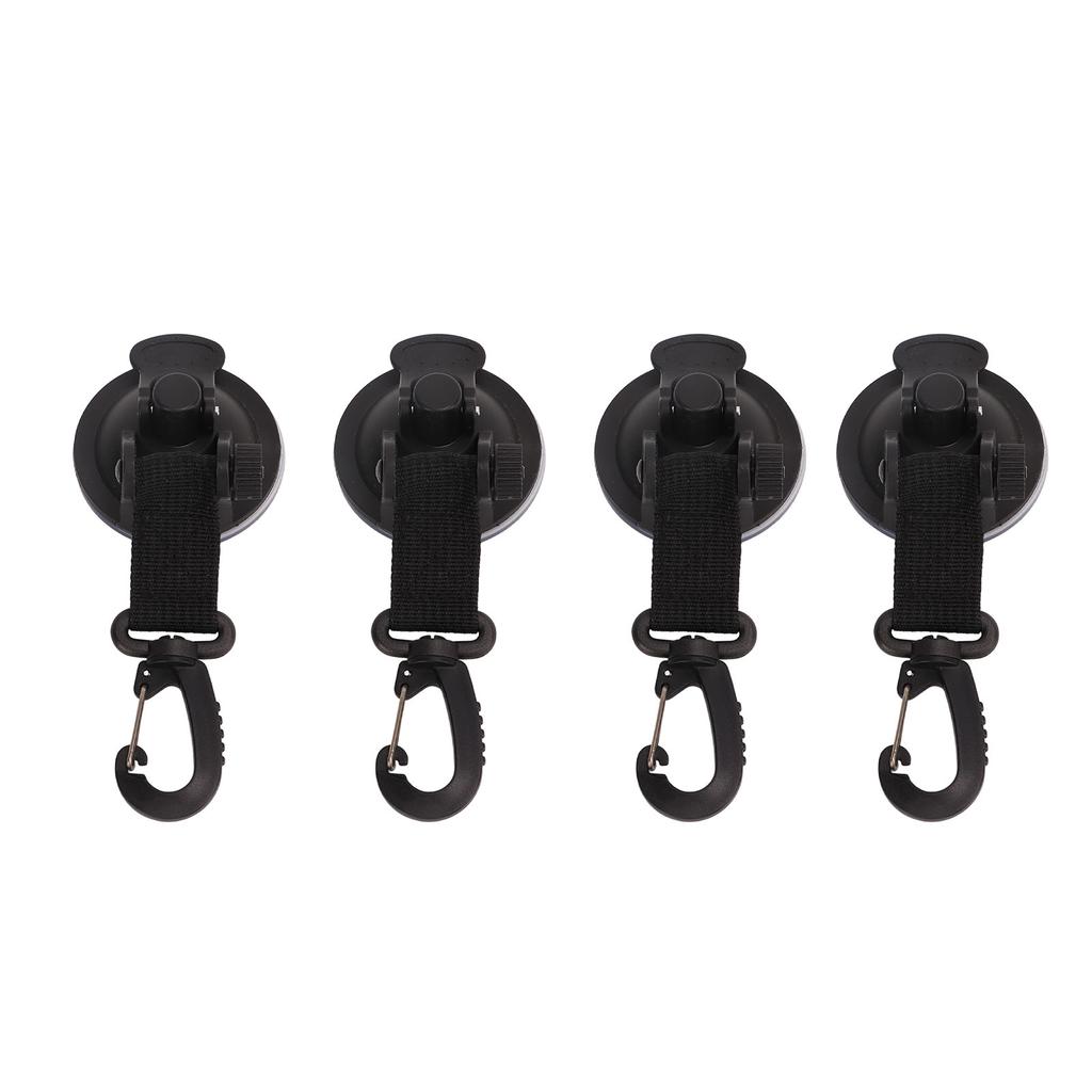 4Pcs Heavy Duty Suction Cups Anchor High Strength Portable Strong Suction Cups with Hooks for