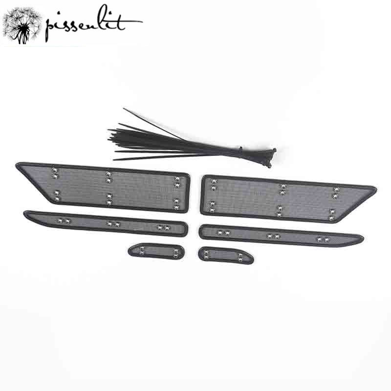 For Toyota Yaris 2016 Anti-insect network cover Car Accessories Front Grille Insert Net Anti-insect Dust Garbage Proof Stainless