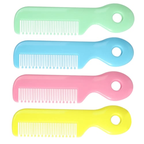 GLEAVI 4-Piece Baby Comb, Round Toddler Hair Comb, Soft for Baby's Hair