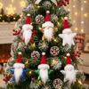 Creative Sequin Star Christmas Pendant DIY Knitted Hat Christmas Pendant Ornament Lightweight Handmade Xmas Tree Christmas Decor