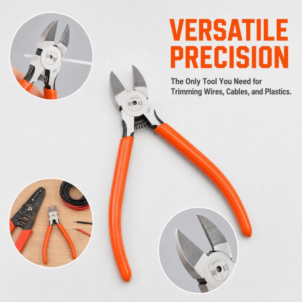 Coated Handle Wire Cutting Pliers Chrome Vanadium Steel Side Cutter Pliers Industrial Use