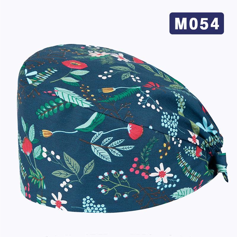 Unisex All-Cotton Printed Surgical Cap for Medical and Food Services