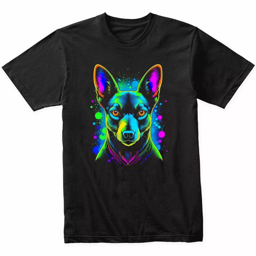Psychedelic Dog T-Shirt Basenji Owner Gift Unisex Unisex T-Shirt S
