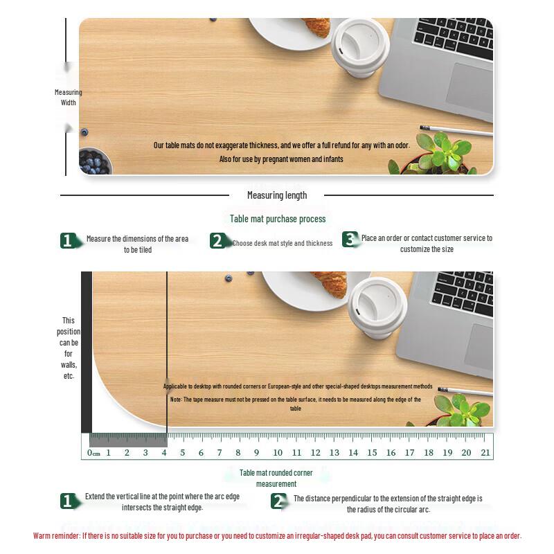 Thickened PVC Transparent Table Protector Mat