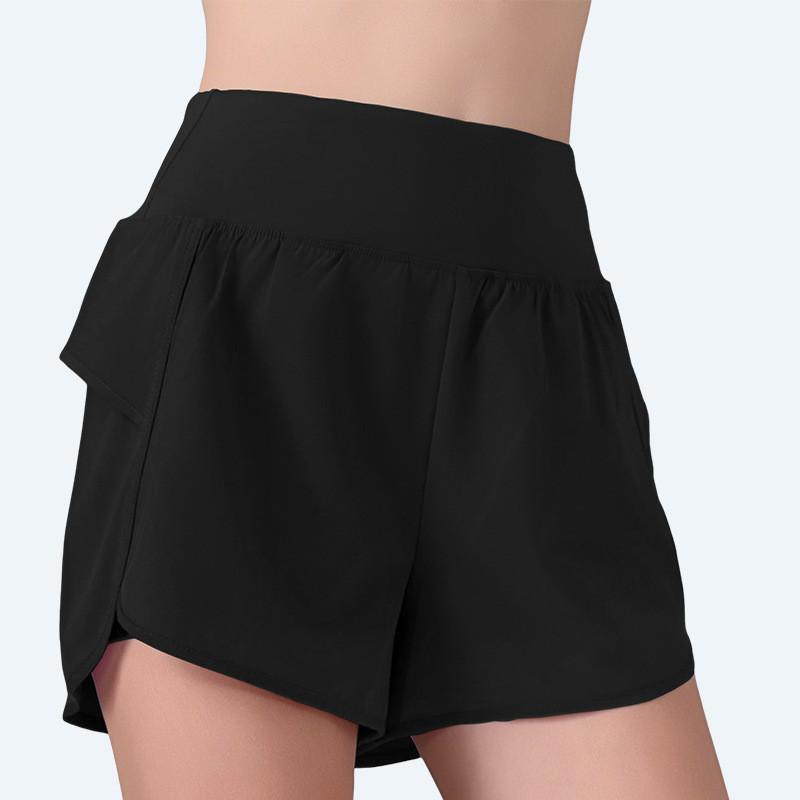 Women's Summer Sports Shorts & Yoga Pants Set with Side Phone Pocket for Running & Training
