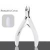 Silicone Handle Toenail Ingrown Nail Art Cuticle Nipper Clipper Edge Cutter Manicure Scissor Plier Pedicure Dead Skin Remover Anti Splash Nail Clipper