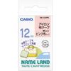 Casio Land Iron-on Fabric Tape XR-12VPK 12mm Pink Label Printer