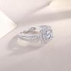 S925 Silver Sweet Holiday Ring Moissanite Ring Jewelry
