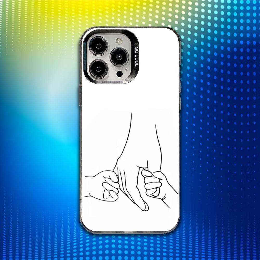 

Теплый чехол для телефона с держателем для рук H-Holding Hands для iPhone 16,15,14,13,12,11,Mini,Pro,SE,MAX Белый Матовый Ударопрочный Чехол iPhone16promax