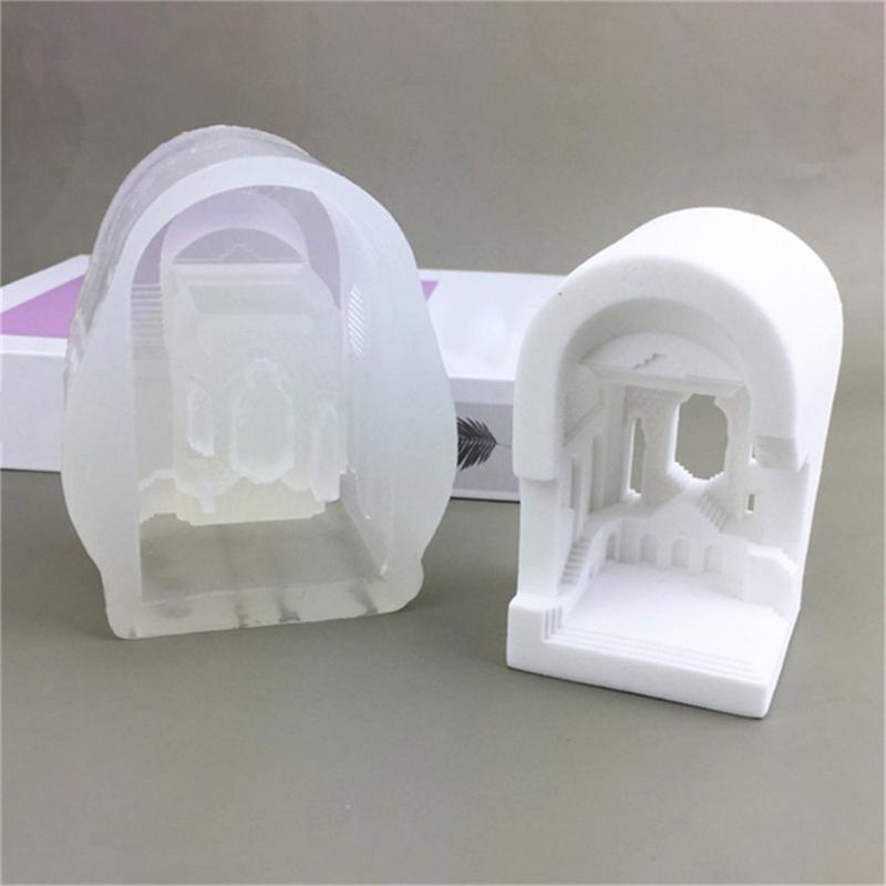 Silicone Baking Mold Roman Palaces Shaped Hand-Making Supplies Candle Moulds Perfect for Baking and Chocolate Making
