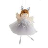 Creative Pink White Christmas Hanging Decorations Party Supplies Xmas Tree Ornaments Gifts Festival Angel Girl