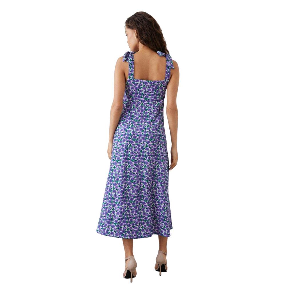 Dorothy Perkins Womens/Ladies Floral Tie Shoulder Petite Midi Dress