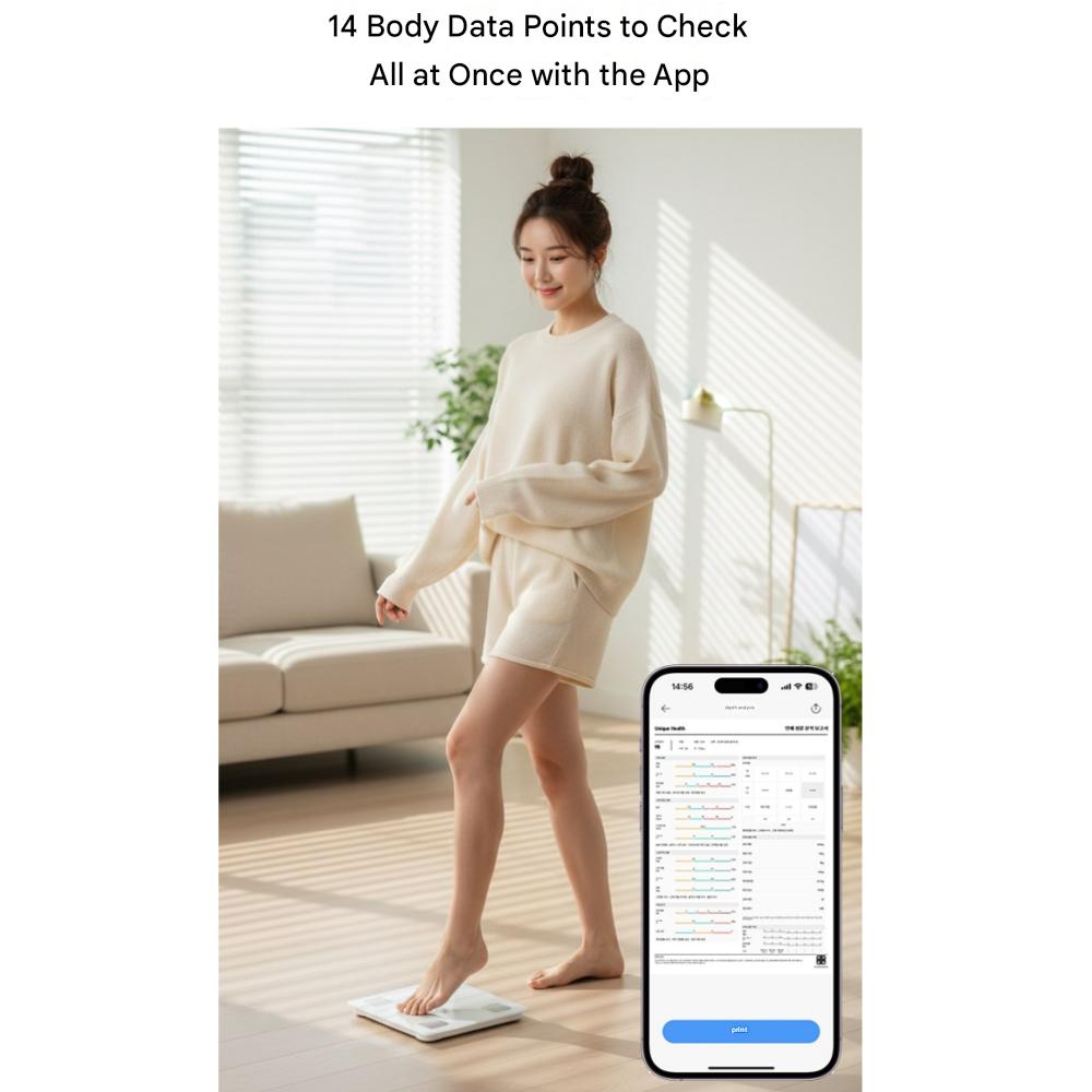 LKOUY Smart Scale for Home Use: Precise Measurement of Body Composition, Fat