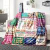 Happy 16Th Birthday Themed Blanket Personalized Name Soft Warm And Versatile For Sofa Bed Office And Travel Machine Washable Comfortable In All