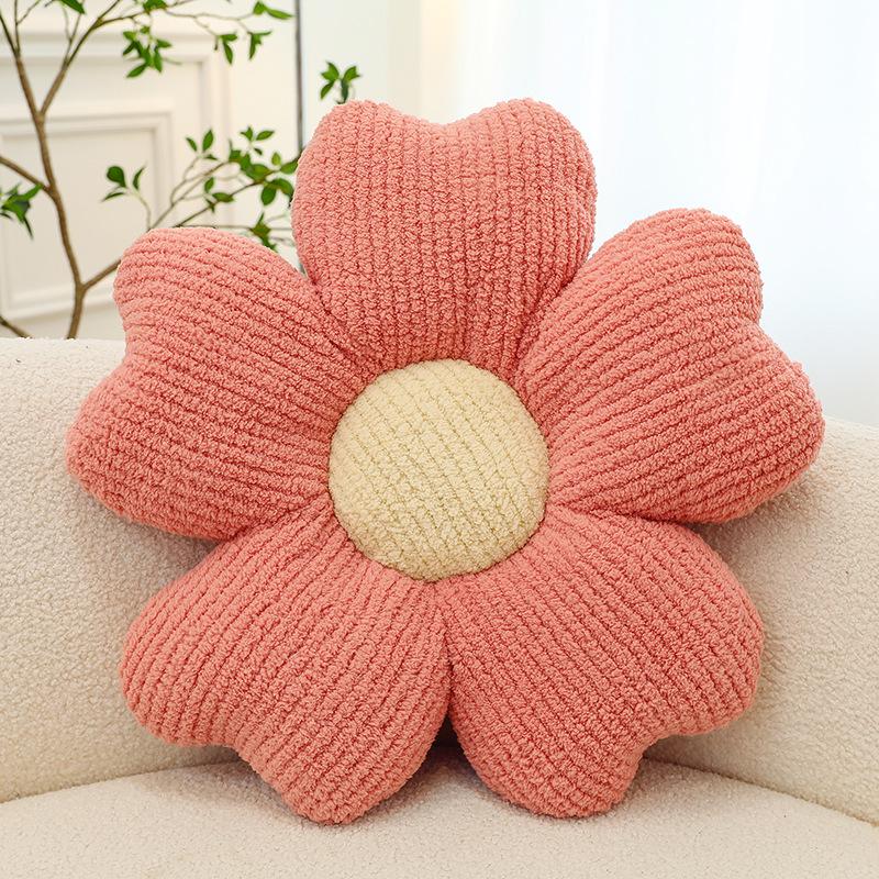 Cloud Daisy Flower Throw Pillow for Sofa, Chair, Office, Bedroom, or Floor Cushion