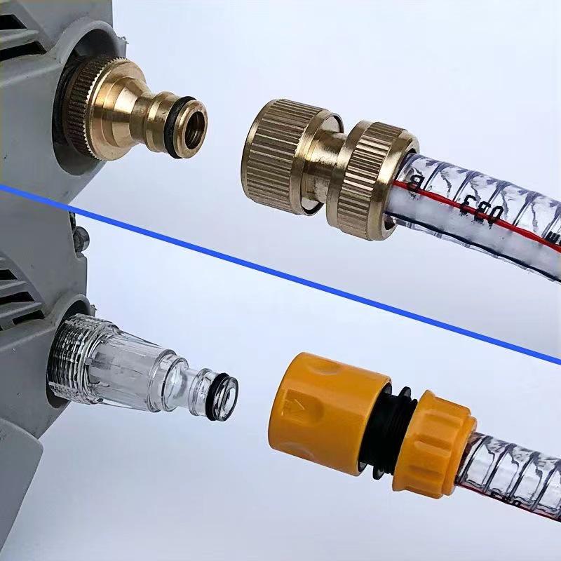 Full Copper Quick Connector for 4-Point & 6-Point Water Inlet Pipes In Car Wash Machines