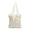 2025 spring and summer new mesh shoulder bag fairy wind lotus leaf edge handbag female vacation sewn chiffon tote bag