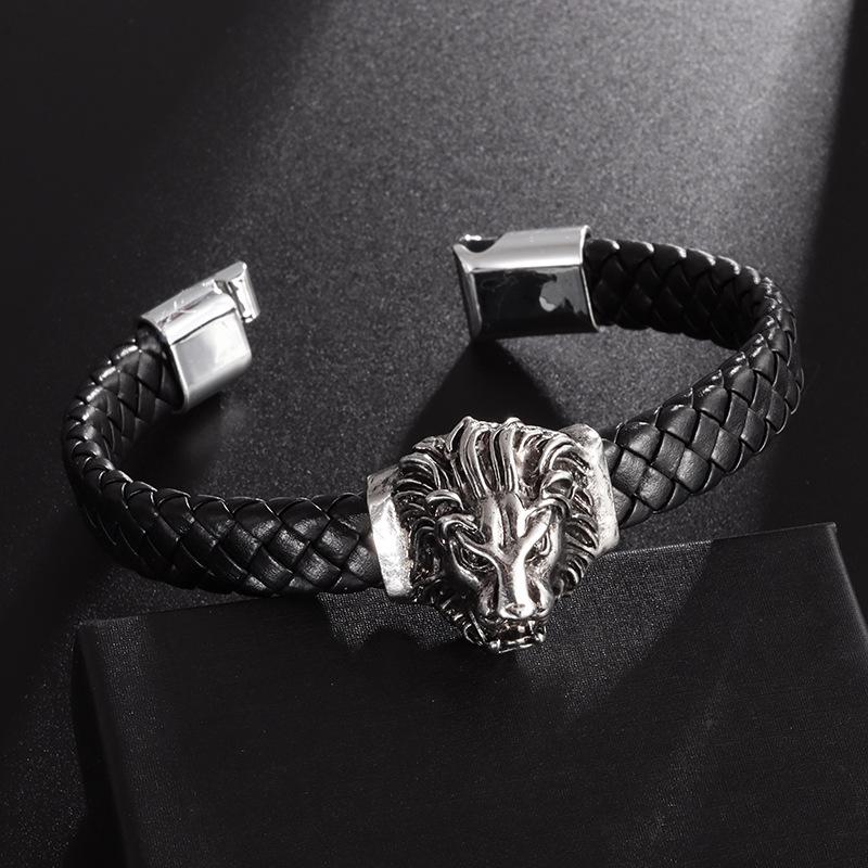 Europäische und amerikanische Herren geflochtene Armbänder und Lederschnur Schmuck Handaccessoires