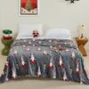 Christmas flannel blanket office nap blanket adult coral fleece blanket milk fleece