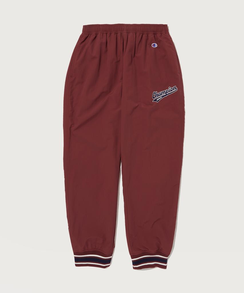 CHAMPION Mesh Stripe Point Jogger Pants Dark Wine