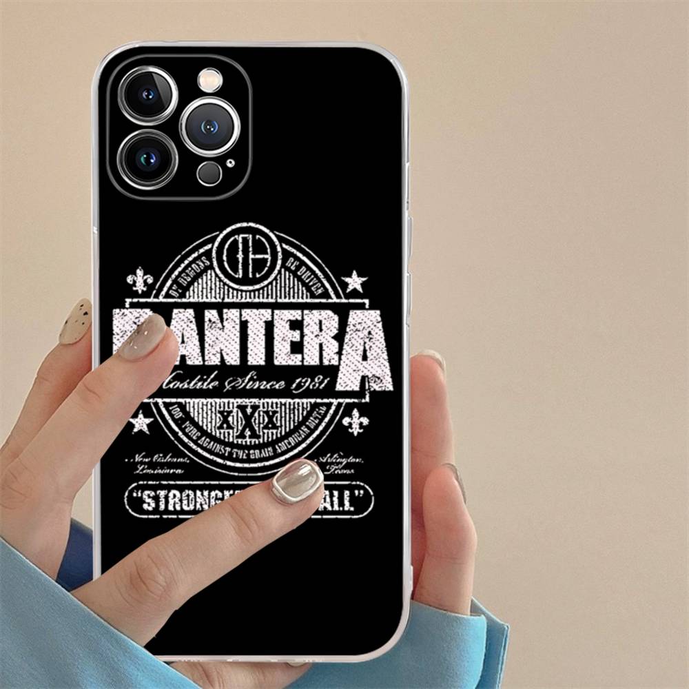 Dark Heavy Metal Rock P-PanteraS Band For IPhone 17 16 15 14 13 12 11 Pro Max Plus Transparent Soft TPU Phone Cover