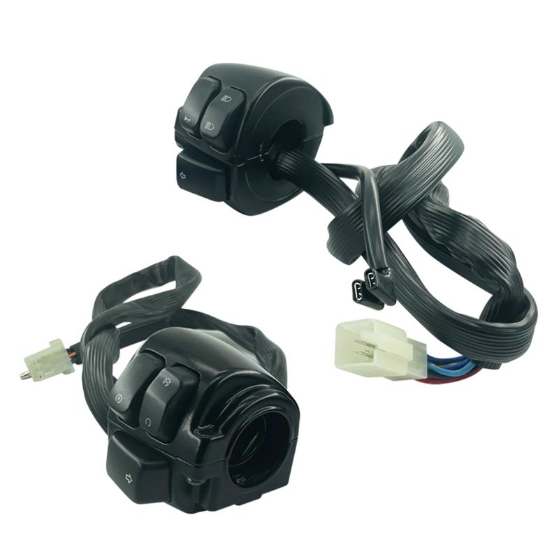 25mm Motorcycle Switches Motorbike Horn Button Electric Fog Lamp Turn Signal Light Start Handlebar Controller Switch 2x