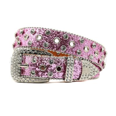 Rhinestone Belt Female Punk Personality Trend Belt Women's Versatile Decoration Premium Belt Men