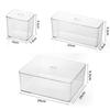 Acrylic Plastic Storage Box With Lid Makeup Organizer Transparent Desk Drawer Organizers Box Jewelry Box Closet Organizer Boxes