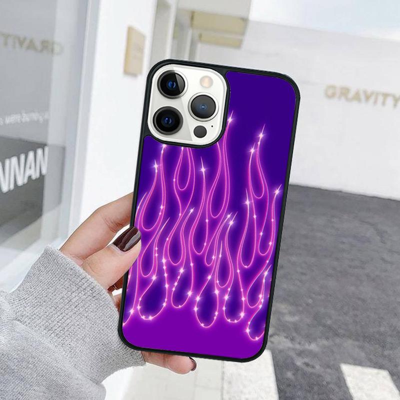 Fashion Flame Pattern Phone Case For iPhone 17 Air 15 16 Cover  11 13 14 Pro Max 12 Plus Max Fundas