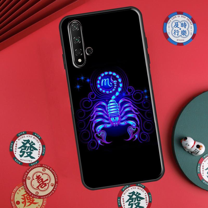 Neon Zodiac Signs For Huawei P60 Pro P30 P40 Lite Nova 7i 8i 11i 12i 12s 10 9 SE Y90 Y60 Y70 Y72 Y61 Y91 Case