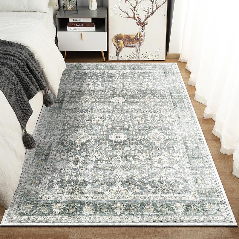 VIKAMA Bohemian Imitation Cashmere Carpet Home Decor Living Room End Table Full Floor Mat Soft Comfortable Bedroom Bed Rug