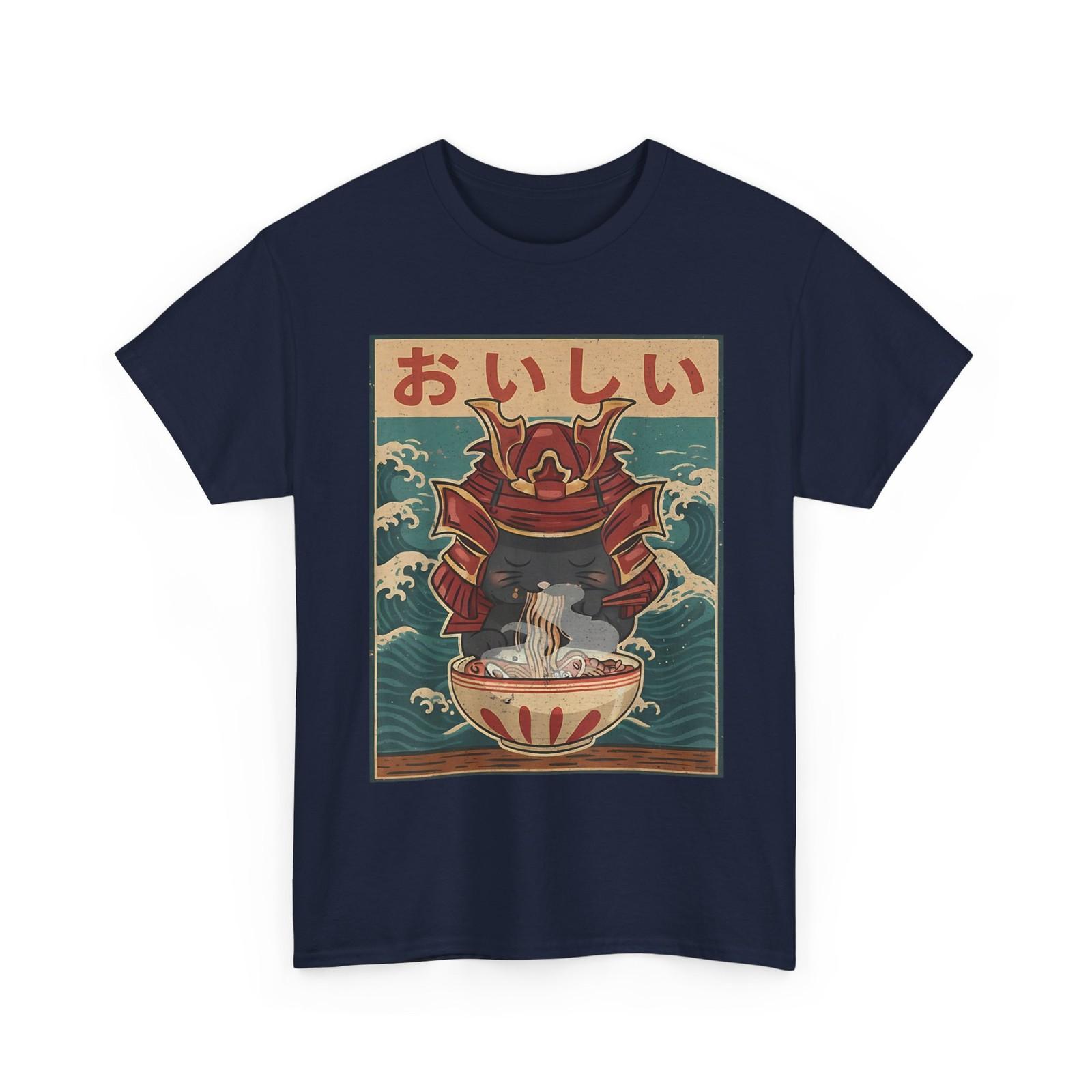 Cat Eating Ramen for Men Teens Girls Kawaii Anime Shirt XXXXL