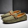 Fashion Suede Leather Men's Loafers Handmade Man Casual Shoes Breathable Driving Walking Shoes Leisure Walk Moccasins New Slip On Flats