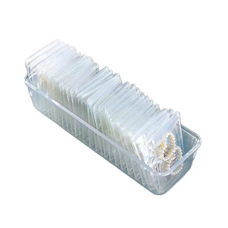 Transparent Anti-Oxidation Smyckesförvaringspåse för Örhängen, Stiftörhängen, Halsband - Nykomling Fri Frakt