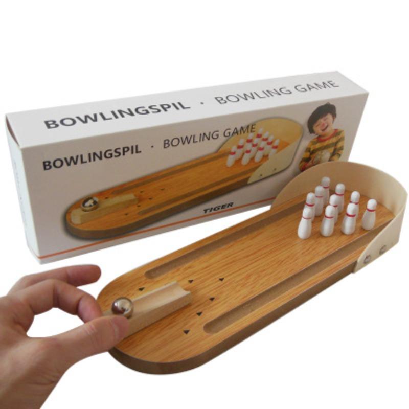 Mini Bowling Table Games Wooden Children s Educational Innovative Toys Solid Wood Parent-Child Fun Balls