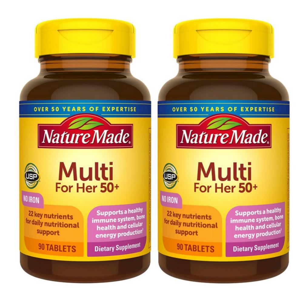 Nature Made Multivitamin for Women 50+ (2 pcs, 90 Tablets)