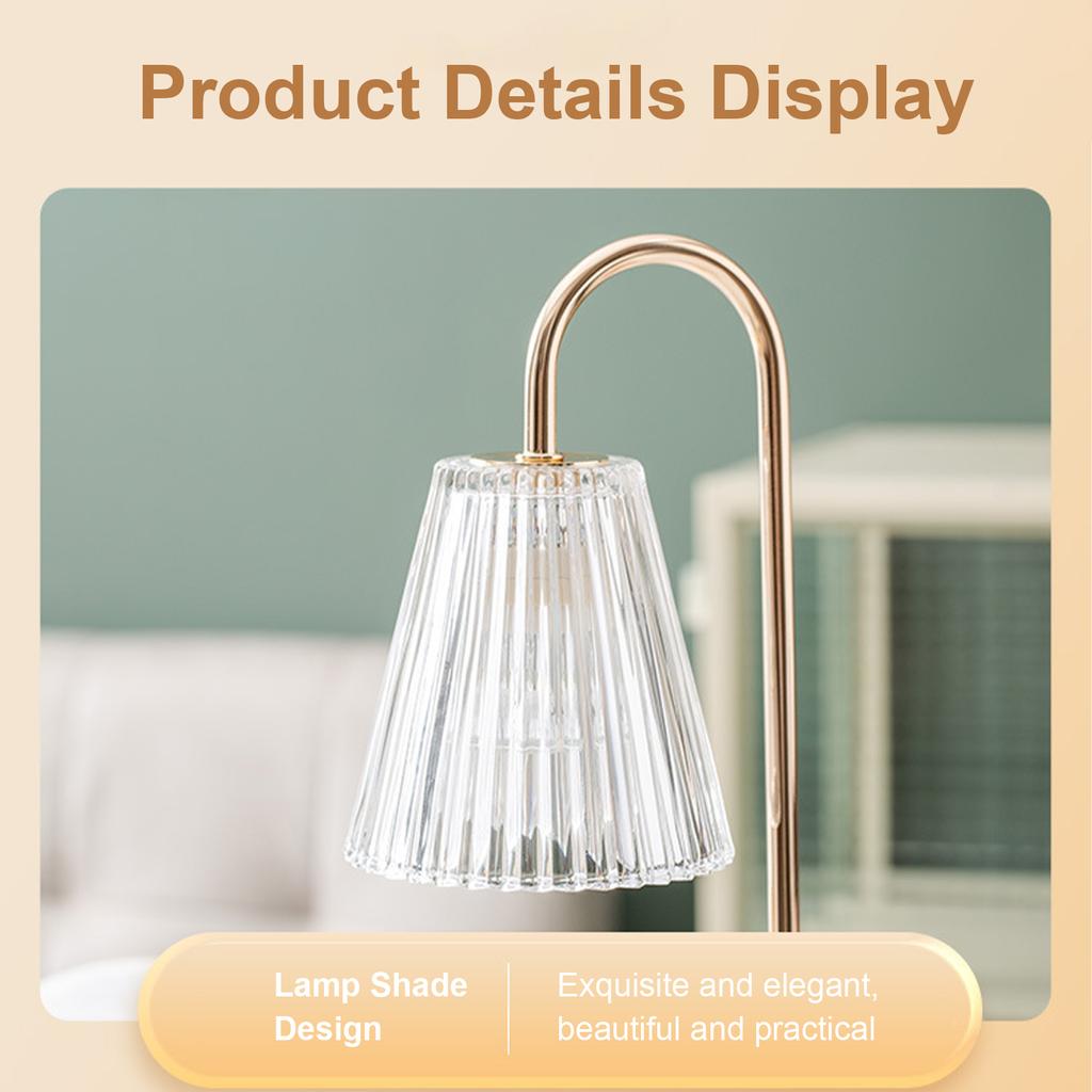 Dimmable Candle Warmer Lamp Smokeless Scented Candles Wax Melt Lantern Aromatherapy Candle Wax